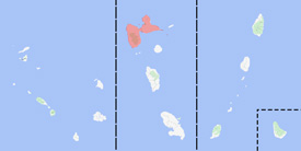 Range map of Anolis marmoratus